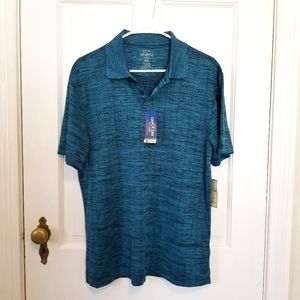 HAGGAR Dry-Fit Moisture Wicking Performance Polo